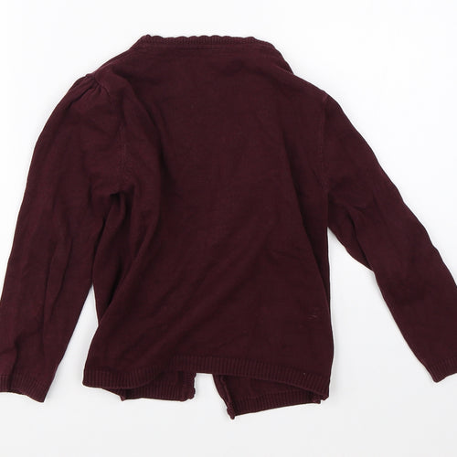 TU Girls Purple   Cardigan Jumper Size 6 Years