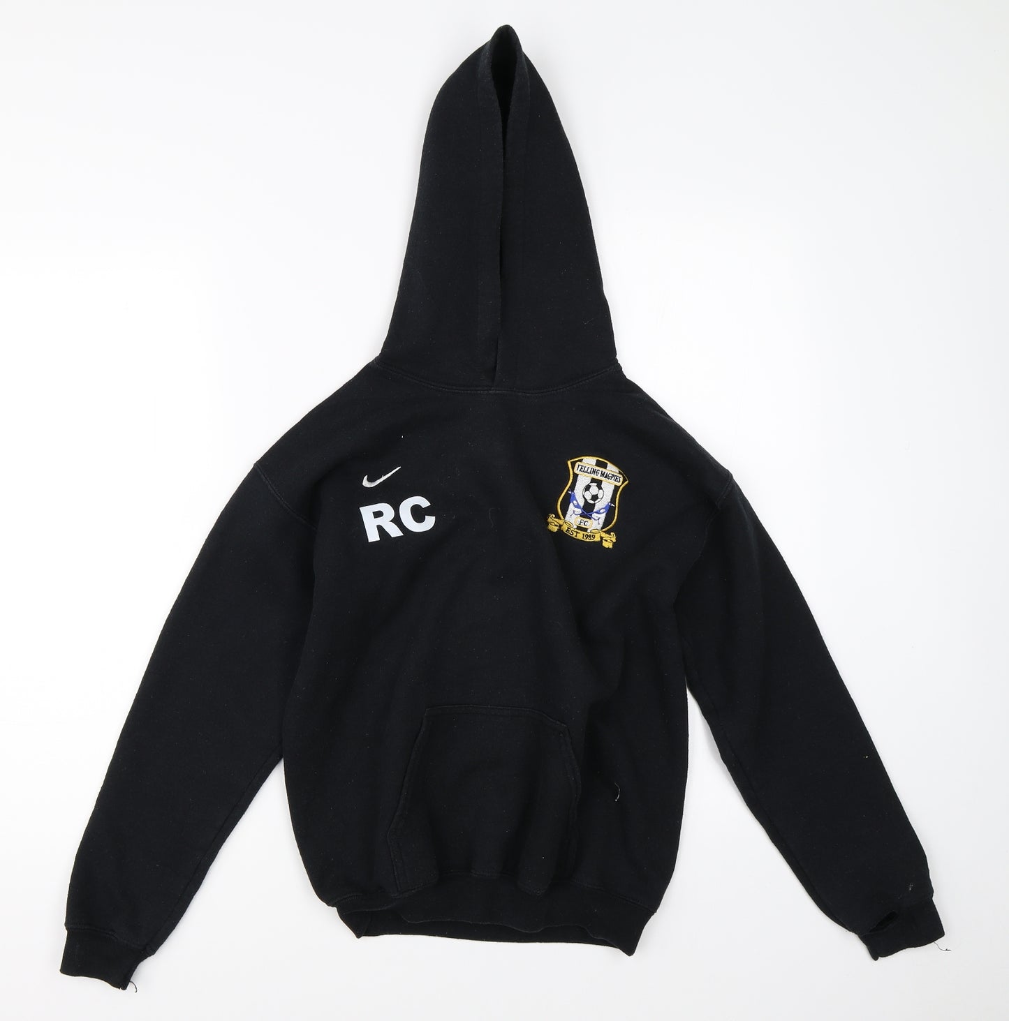 Gildan Boys Black   Pullover Hoodie Size L  - Magpies FC RC Nike