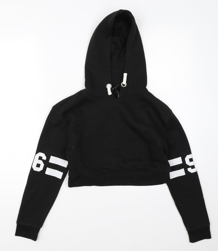 New Look Girls Black Shrug Hoodie Size 10-11 Years