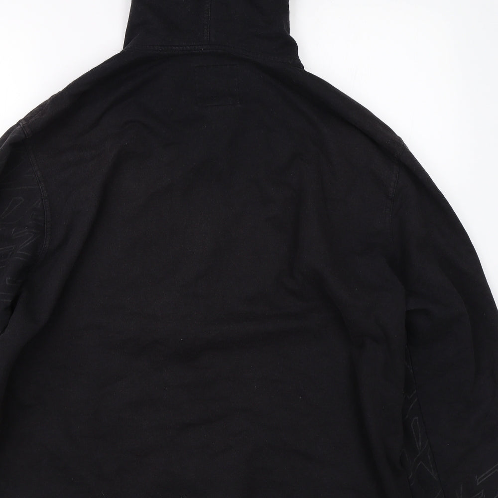 A Stars Mens Black   Full Zip Hoodie Size XL