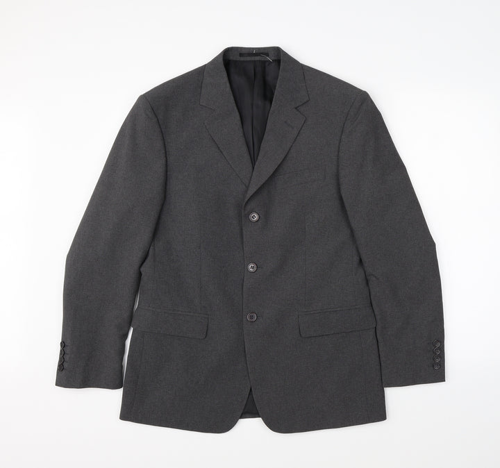 Taylor & Reece Mens Grey Jacket Suit Jacket Size 36