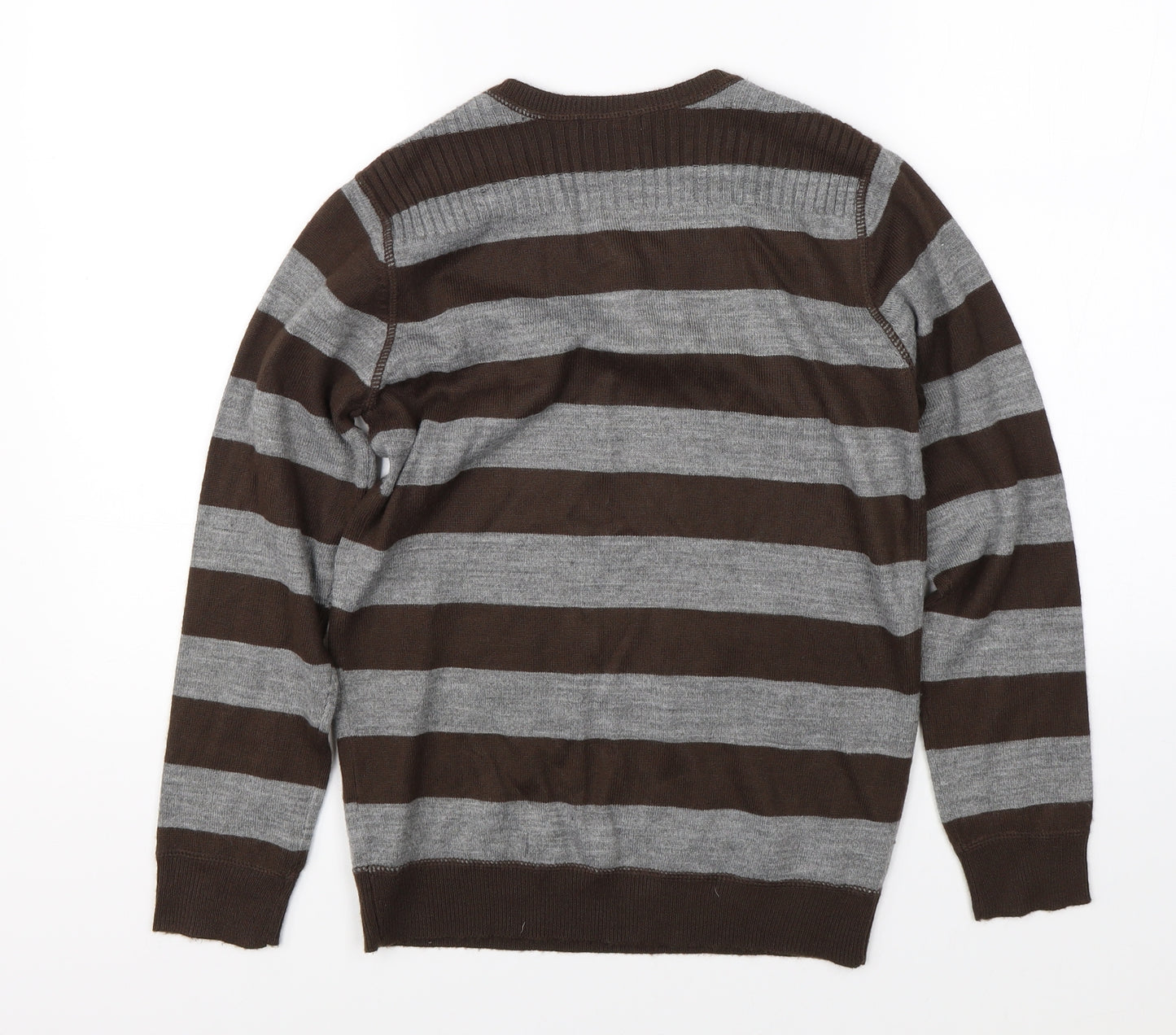 Debenhams Boys Multicoloured Striped  Pullover Jumper Size 7-8 Years