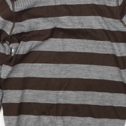 Debenhams Boys Multicoloured Striped  Pullover Jumper Size 7-8 Years