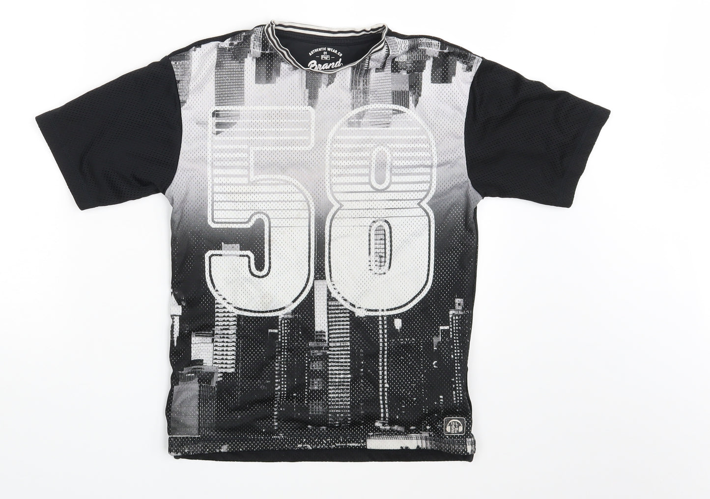 F&F Boys Black   Basic T-Shirt Size 8-9 Years