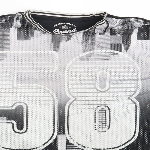 F&F Boys Black   Basic T-Shirt Size 8-9 Years