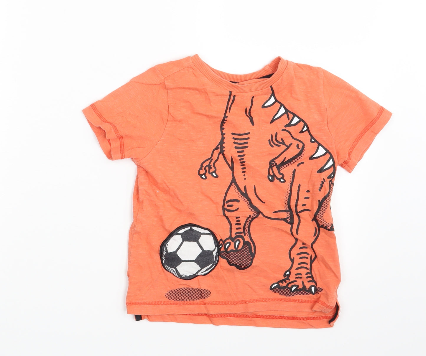 F&F Boys Orange   Basic T-Shirt Size 4-5 Years