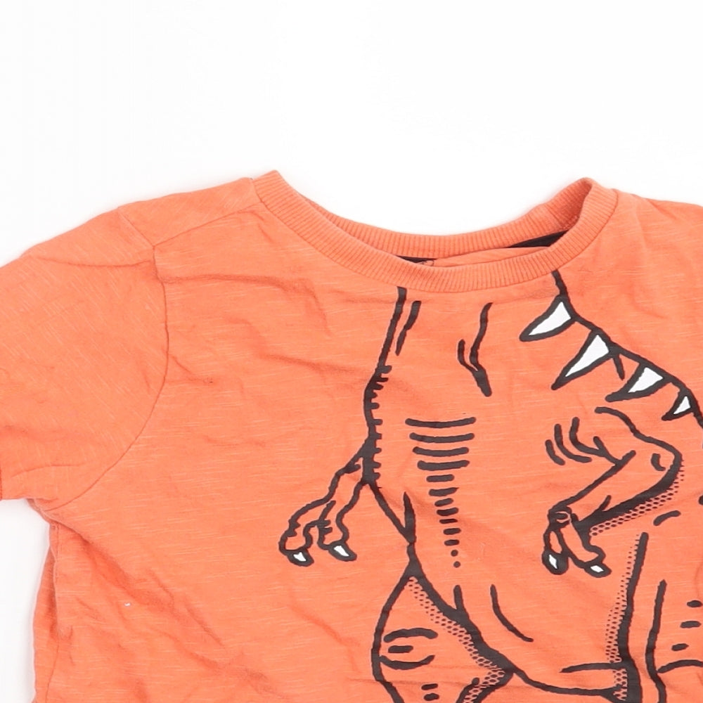 F&F Boys Orange   Basic T-Shirt Size 4-5 Years