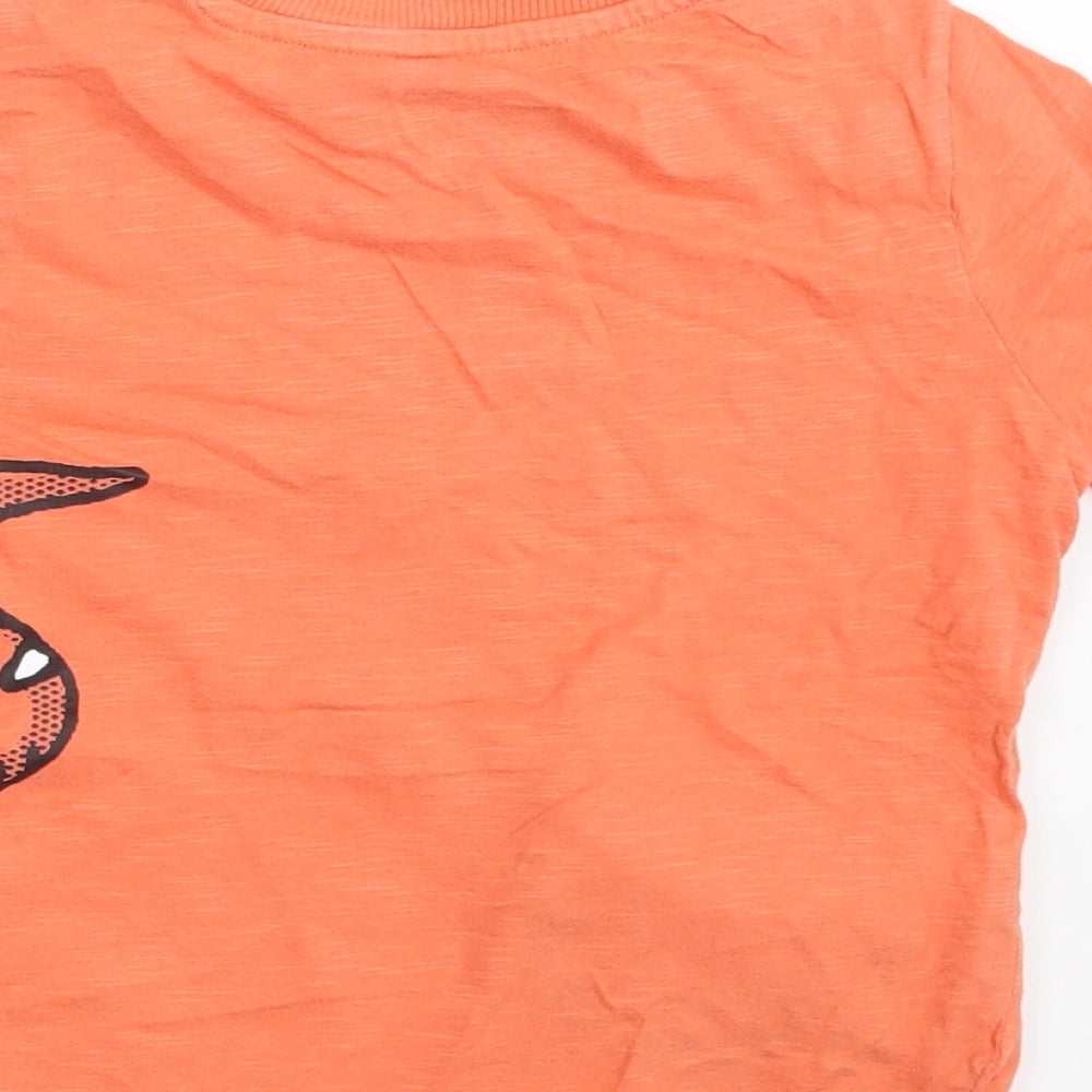 F&F Boys Orange   Basic T-Shirt Size 4-5 Years