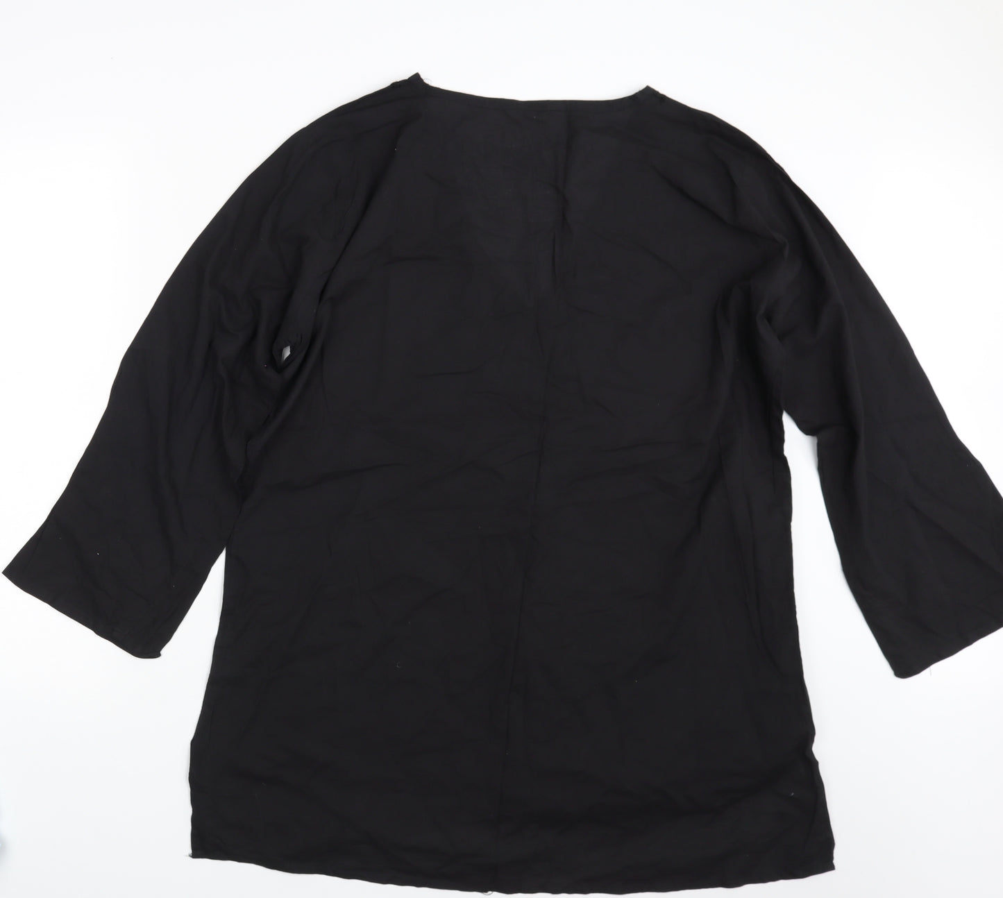 Grabal Alok Womens Black   Shirt Dress  Size L