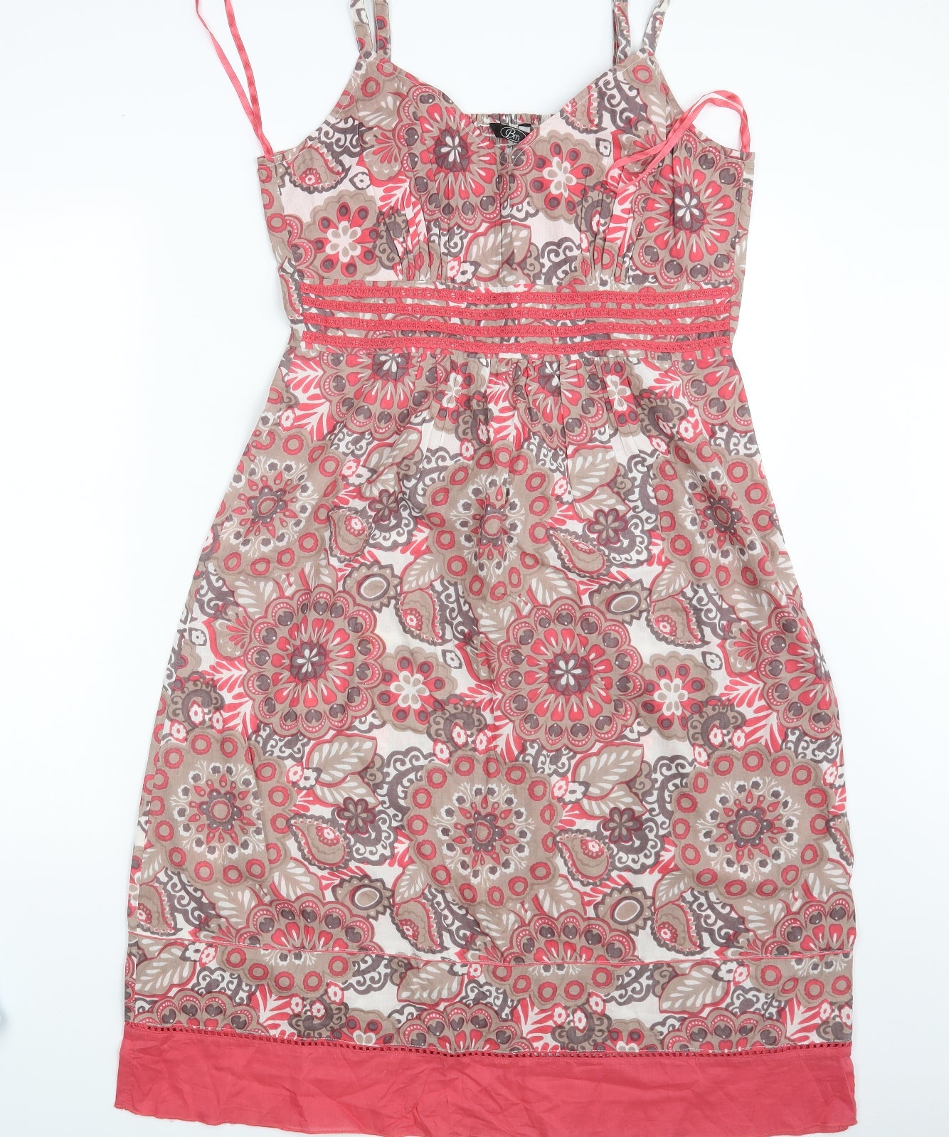 BM  Womens Multicoloured Floral  A-Line  Size 12