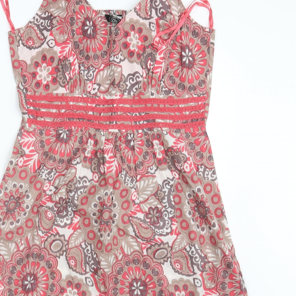 BM  Womens Multicoloured Floral  A-Line  Size 12