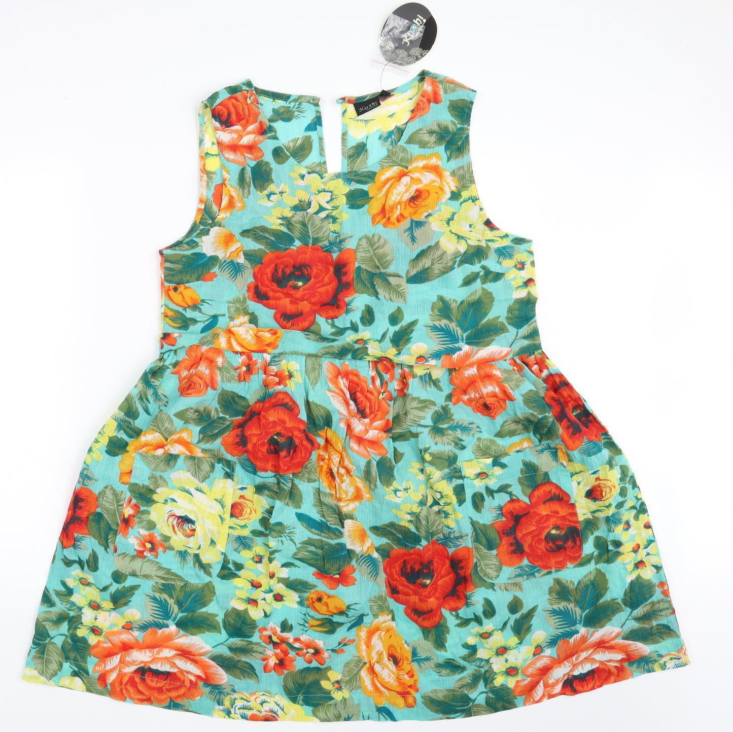 Kushi Womens Multicoloured Floral  A-Line  Size 14