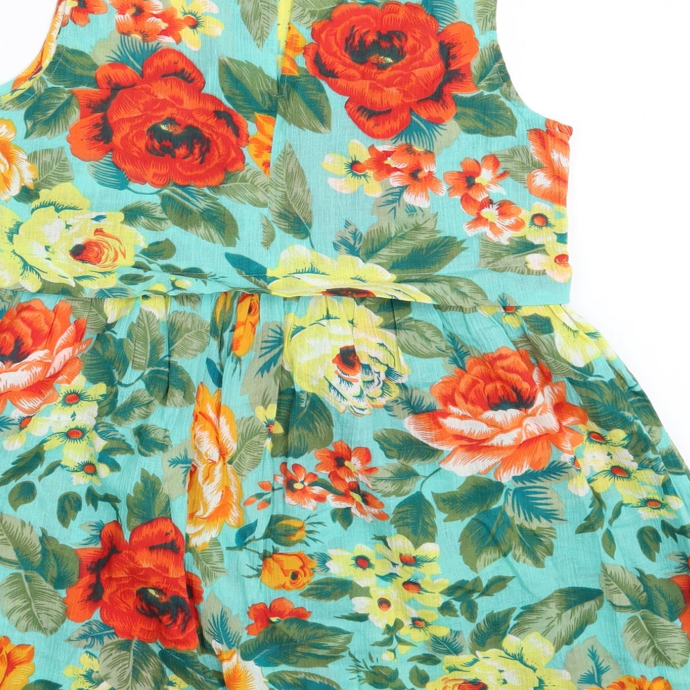 Kushi Womens Multicoloured Floral  A-Line  Size 14