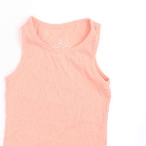 NEXT Girls Orange   Basic Tank Size 6 Years