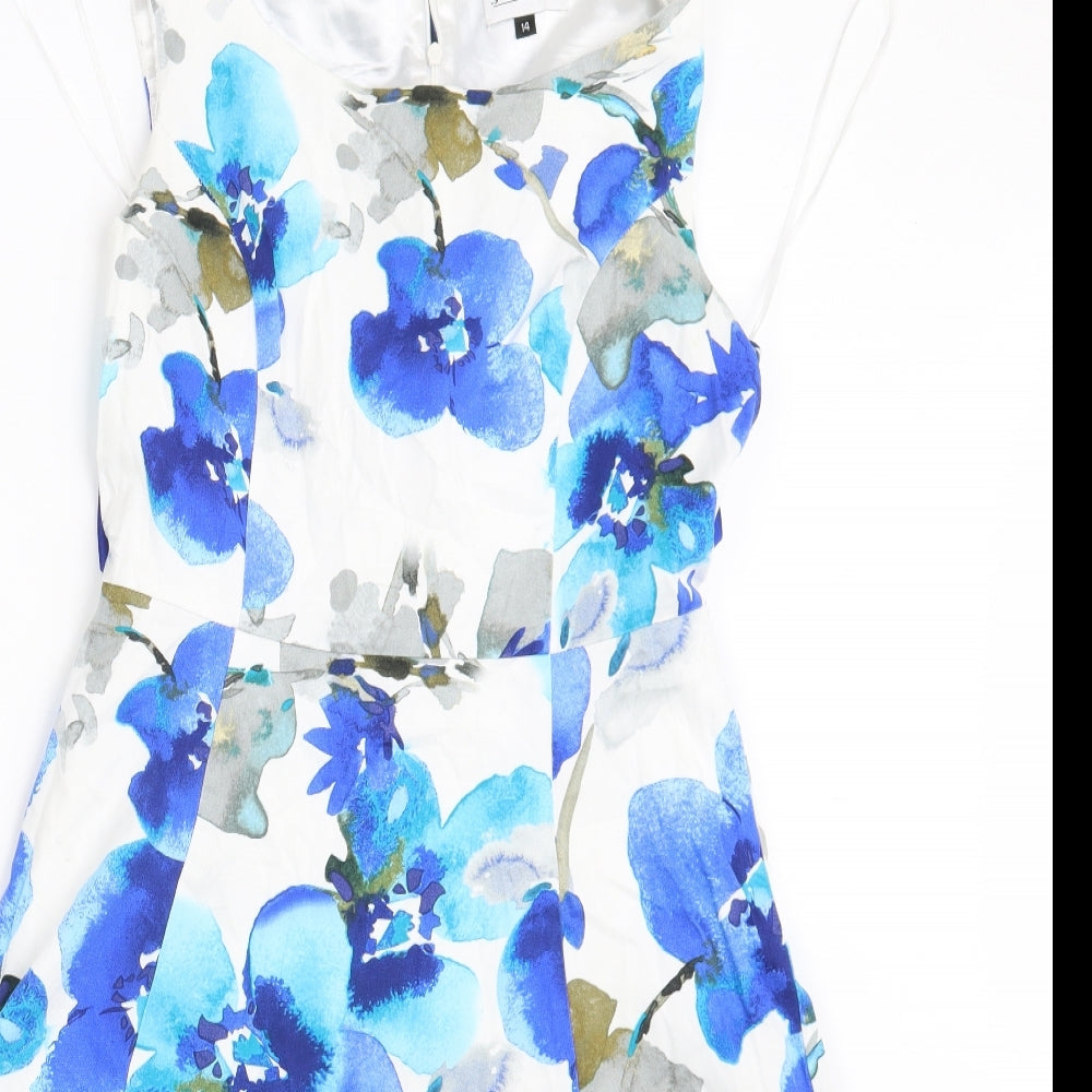 Solo Womens Multicoloured Floral  Fit & Flare  Size 14
