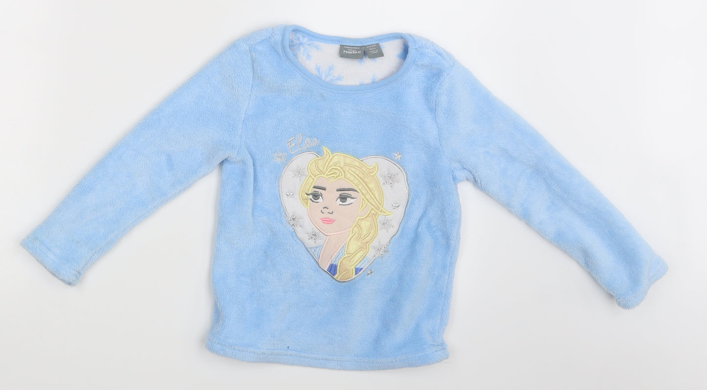 Disne Girls Blue   Pullover Jumper Size 5-6 Years  - Frozen