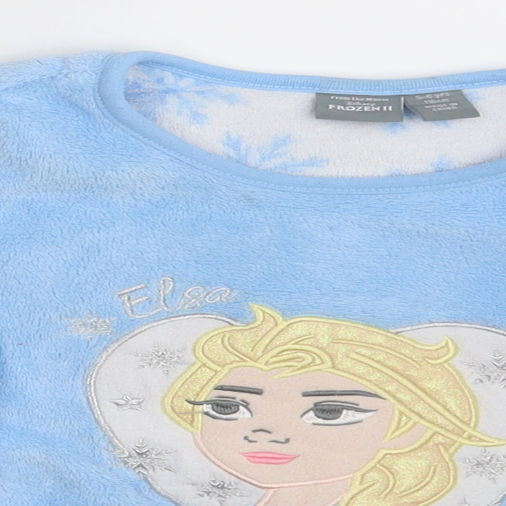 Disne Girls Blue   Pullover Jumper Size 5-6 Years  - Frozen