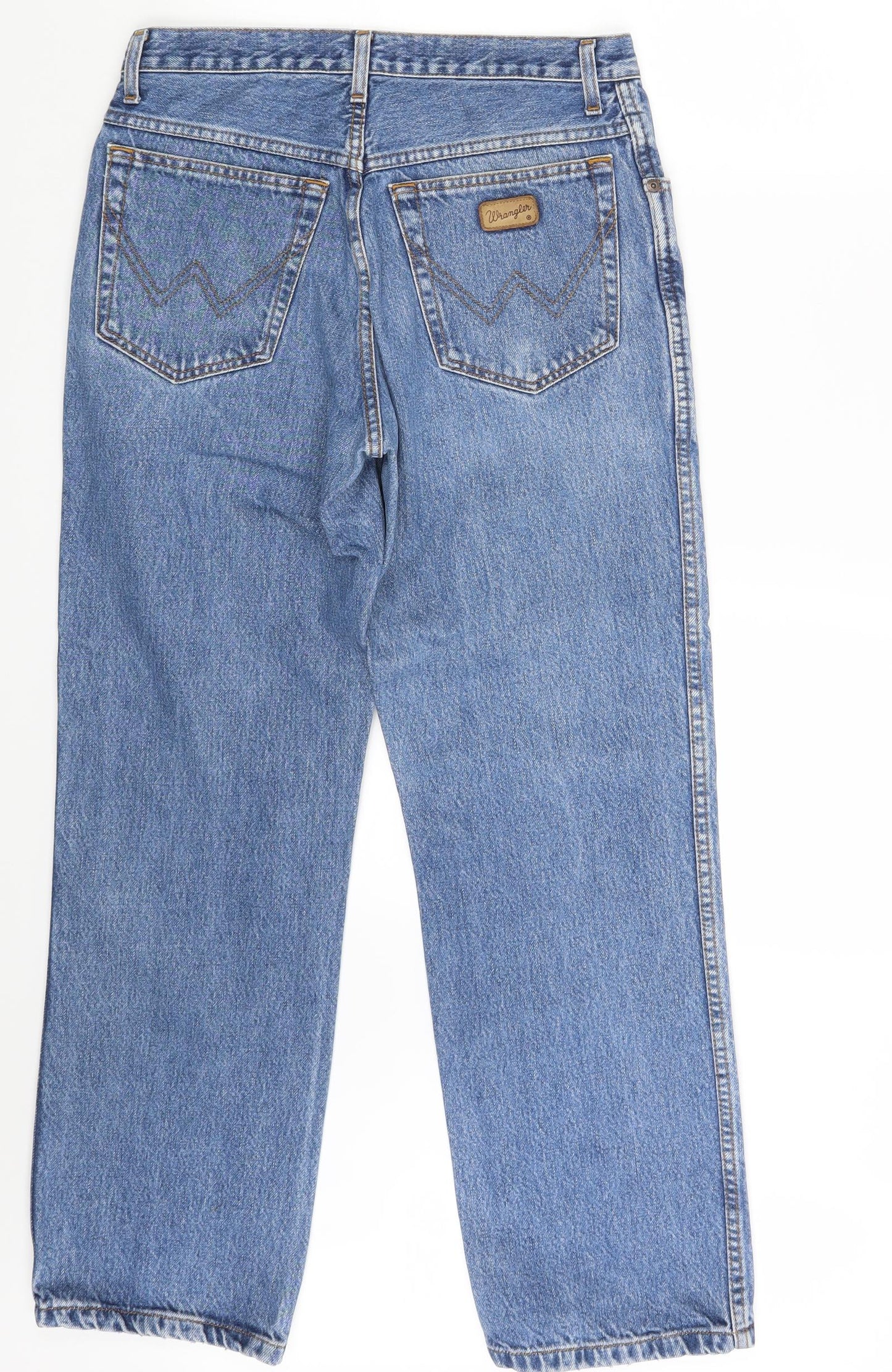 Wrangler Mens Blue  Denim Straight Jeans Size 30 in L30 in