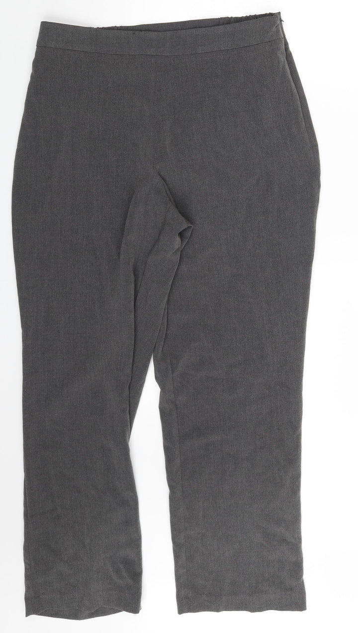 Isle Womens Grey   Dress Pants Trousers Size 16 L26 in