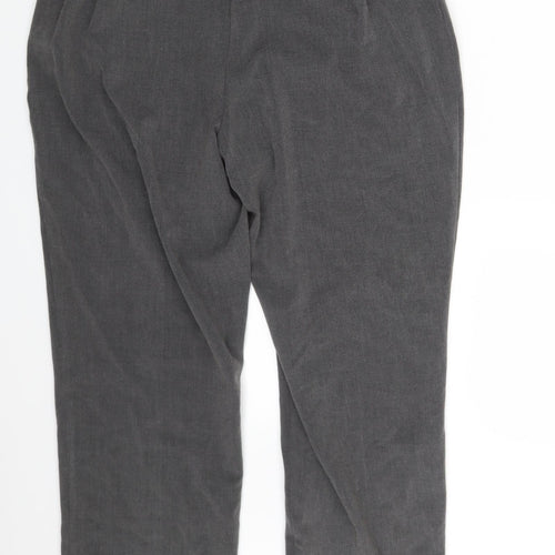 Isle Womens Grey   Dress Pants Trousers Size 16 L26 in