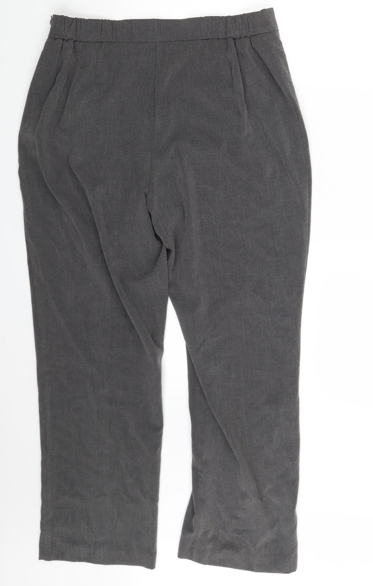 Isle Womens Grey   Dress Pants Trousers Size 16 L26 in