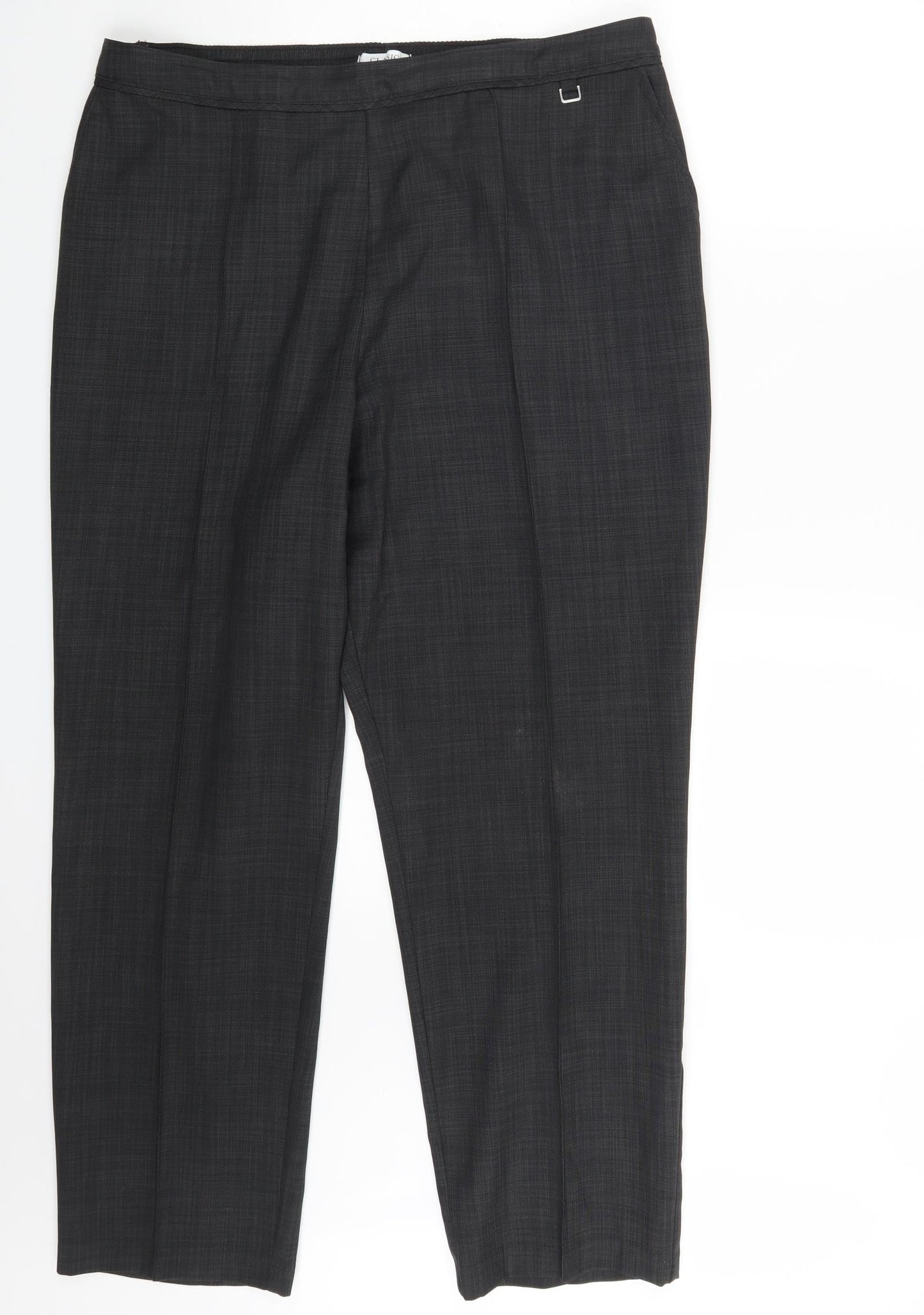 Classic Womens Grey   Dress Pants Trousers Size 18 L27 in