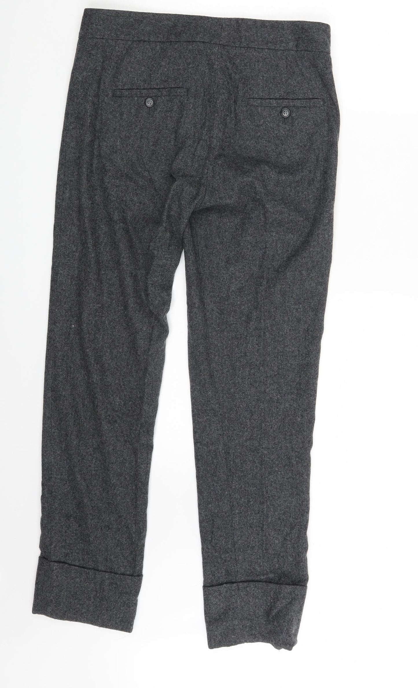 French Connection Womens Grey   Dress Pants Trousers Size 8 L26 in