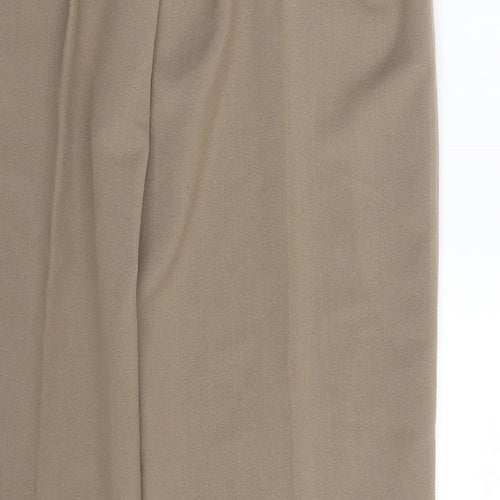 Envy Womens Beige   Dress Pants Trousers Size 14 L23 in