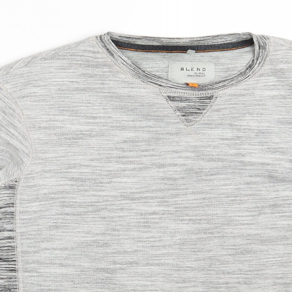 Blend Mens Grey   Pullover Sweatshirt Size S