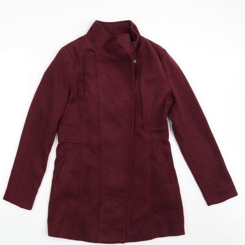 Atmosphere Womens Purple   Overcoat Coat Size 10
