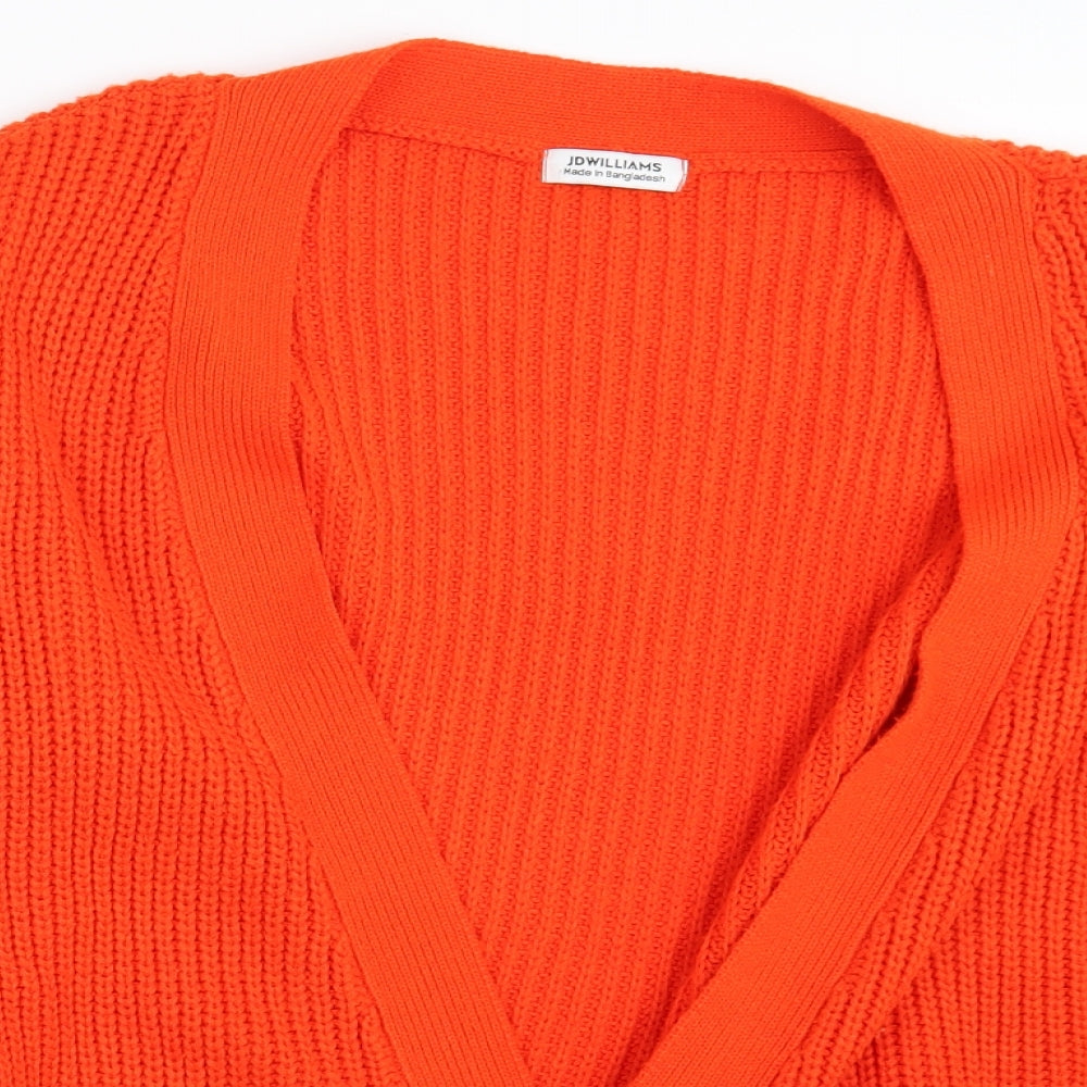 JDWilliams Womens Orange   Cardigan Jumper Size 18