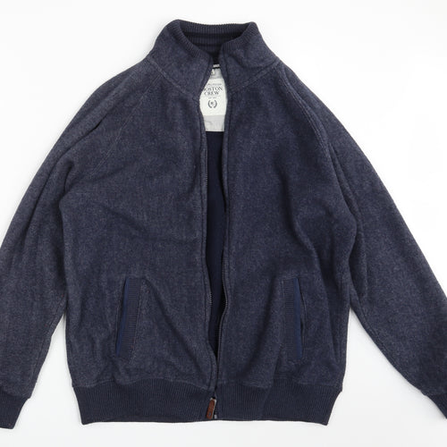 Boston Crew Mens Blue   Full Zip Jumper Size M