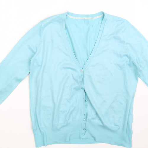 Bonmarché Womens Blue   Cardigan Jumper Size L