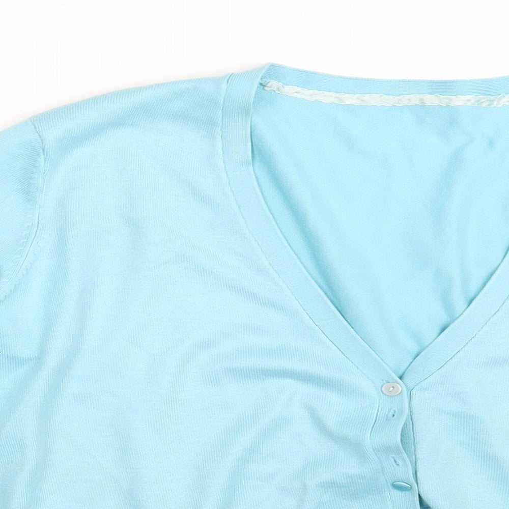 Bonmarché Womens Blue   Cardigan Jumper Size L