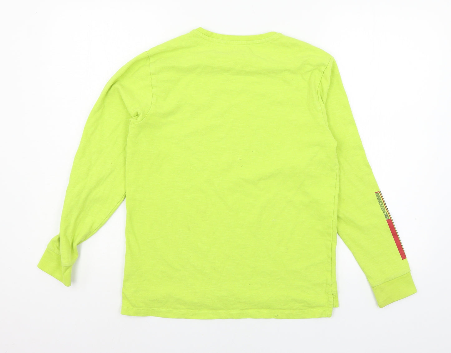 NEXT Boys Green  Jersey Basic T-Shirt Size 13 Years  - Skull Hero