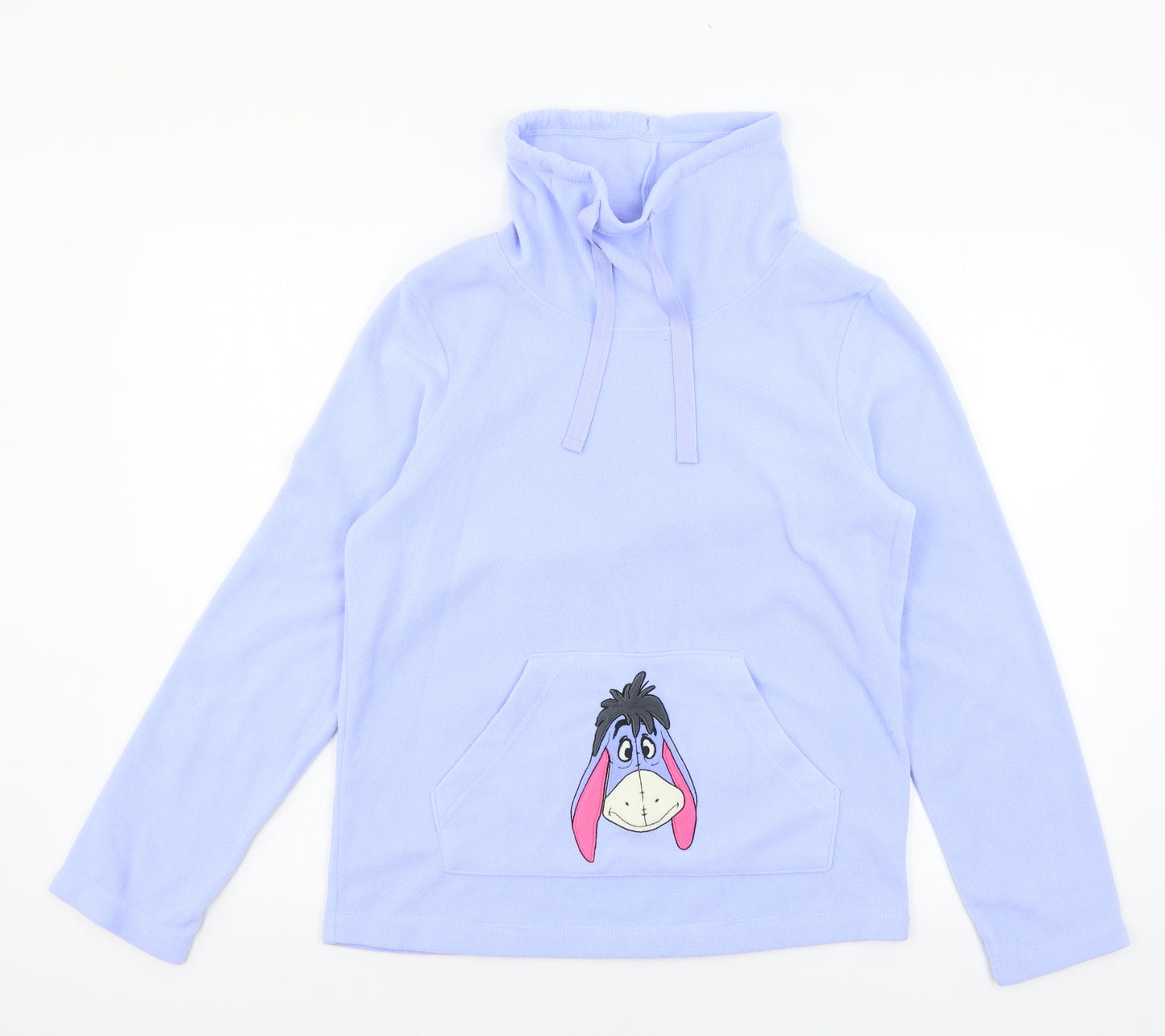 George Womens Blue Geometric Fleece Top Pyjama Top Size 8  - Eeyore