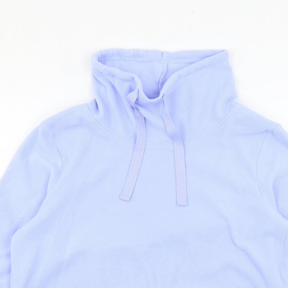 George Womens Blue Geometric Fleece Top Pyjama Top Size 8  - Eeyore