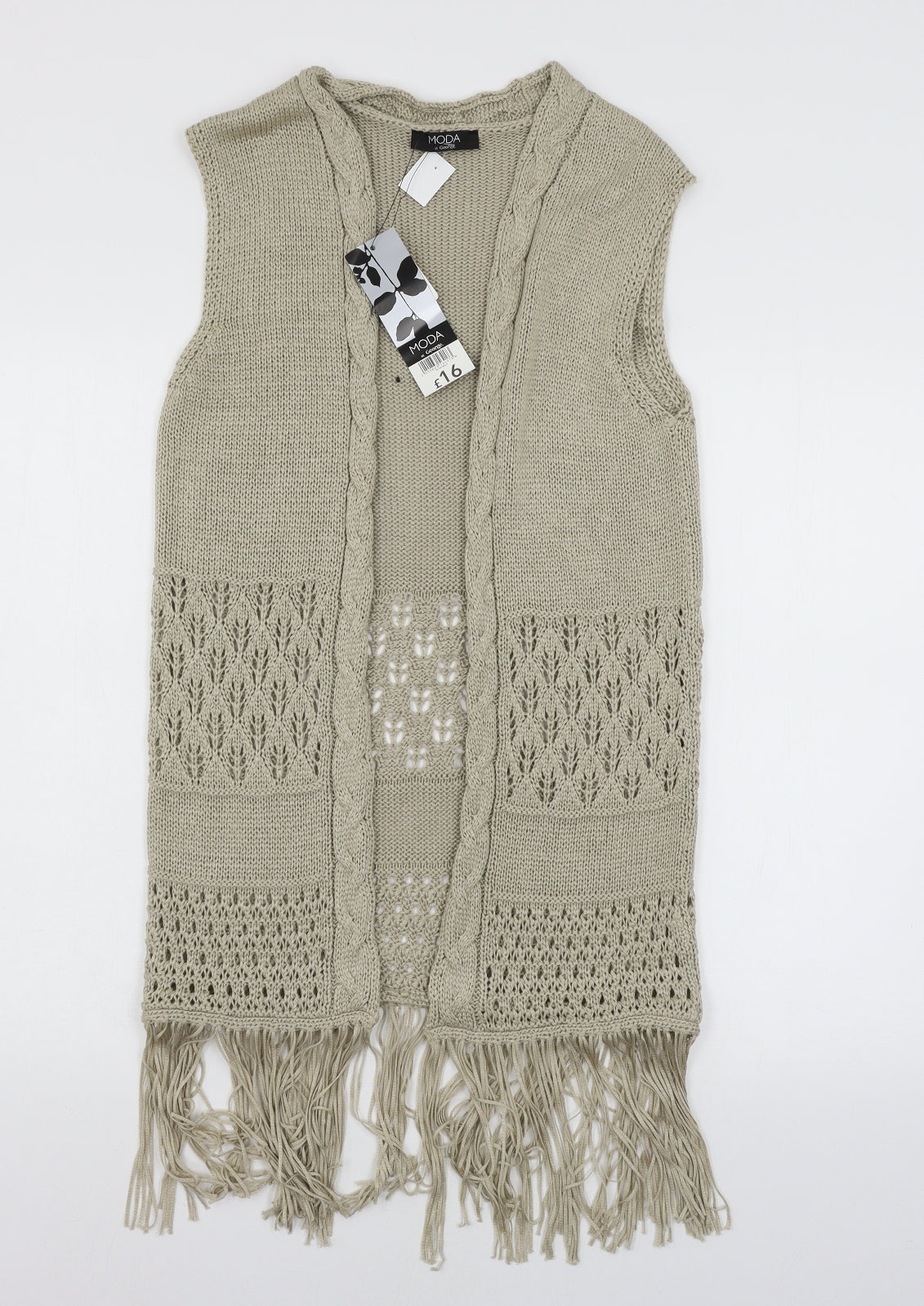 George Womens Beige  Knit Cardigan Jumper Size 14