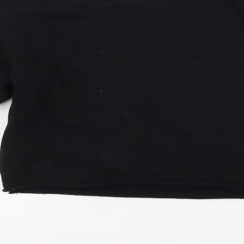 Primark Girls Black  Jersey Pullover Sweatshirt Size 9-10 Years  - New York