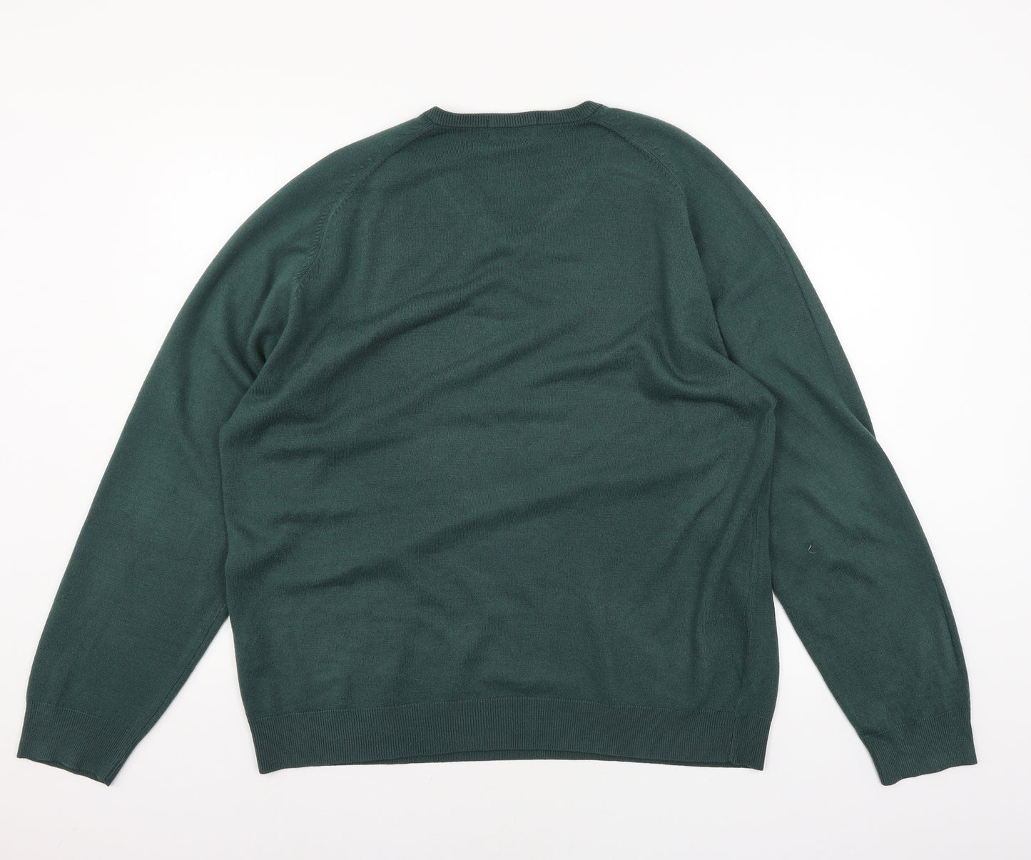 Marks and Spencer Mens Green  Knit Pullover Jumper Size XL