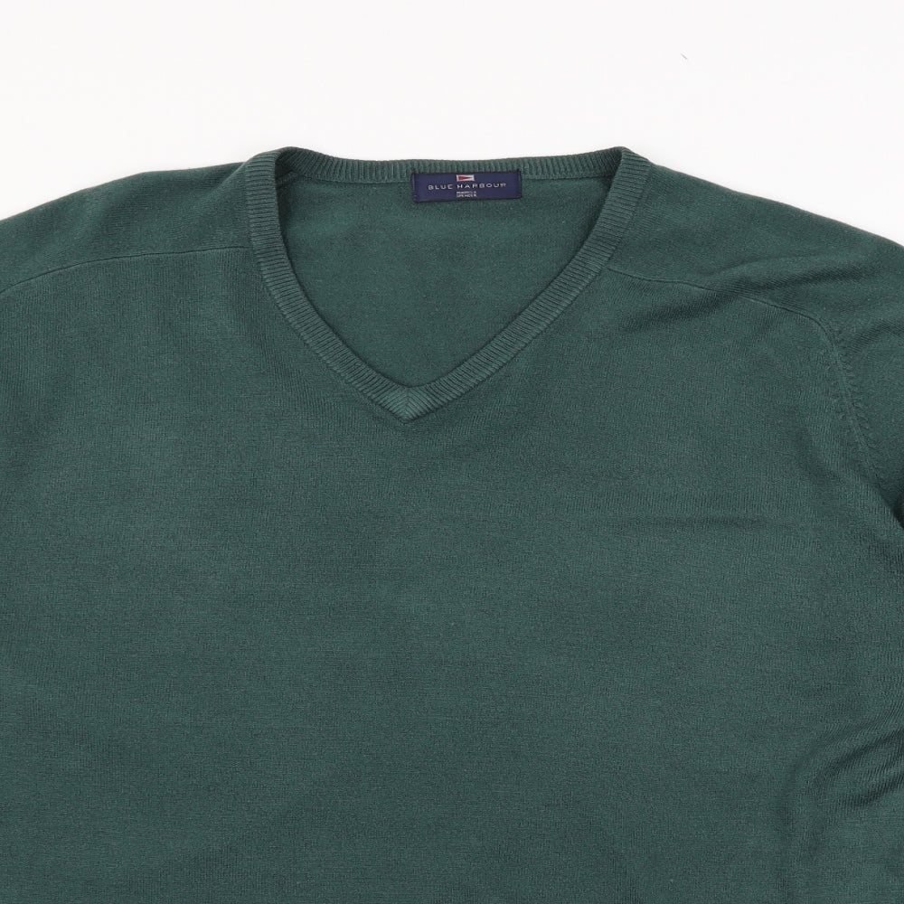Marks and Spencer Mens Green  Knit Pullover Jumper Size XL