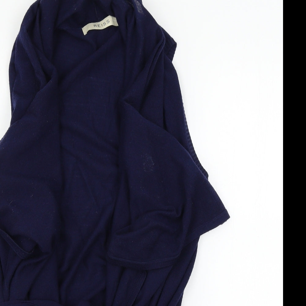 Reiss Womens Blue  Knit Cardigan Jumper Size M