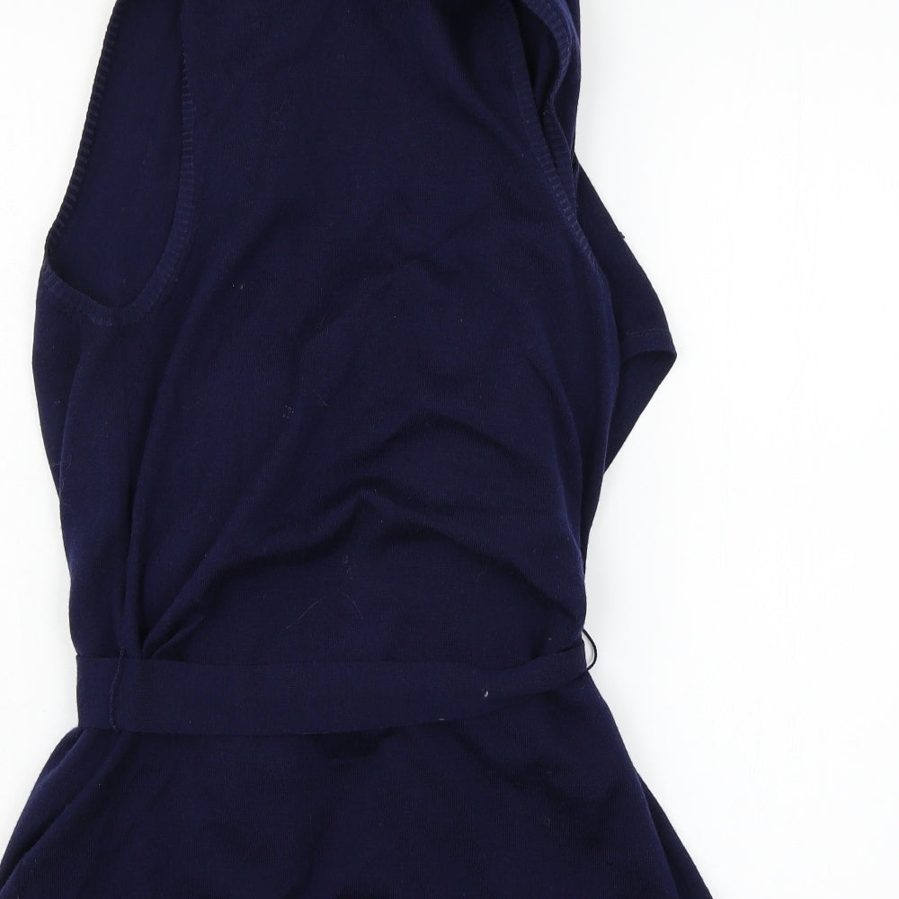 Reiss Womens Blue  Knit Cardigan Jumper Size M