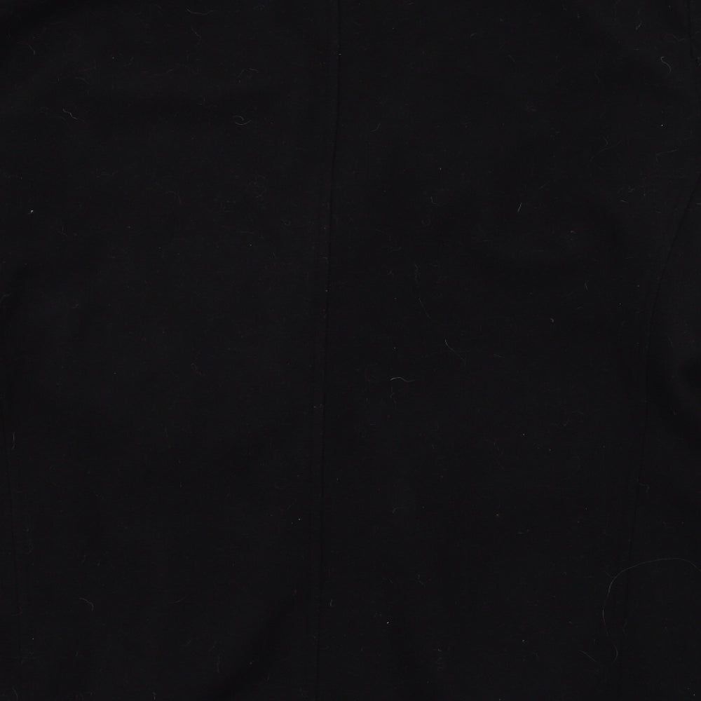 Jeff Banks Mens Black   Pea Coat Coat Size 2XL