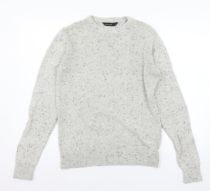 Cedar Wood State Mens Ivory Knit Pullover Jumper Size S
