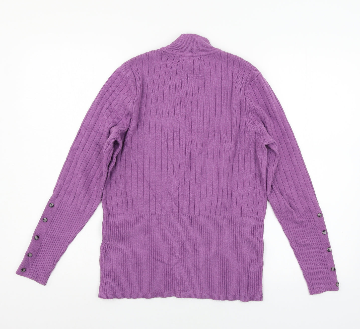 Marks and Spencer Womens Purple  Knit Pullover Jumper Size 14