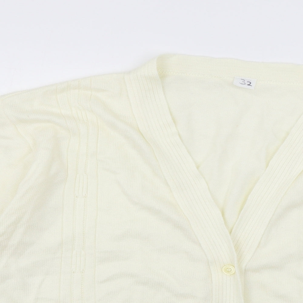 Preworn Womens Ivory  Knit Cardigan Jumper Size 20