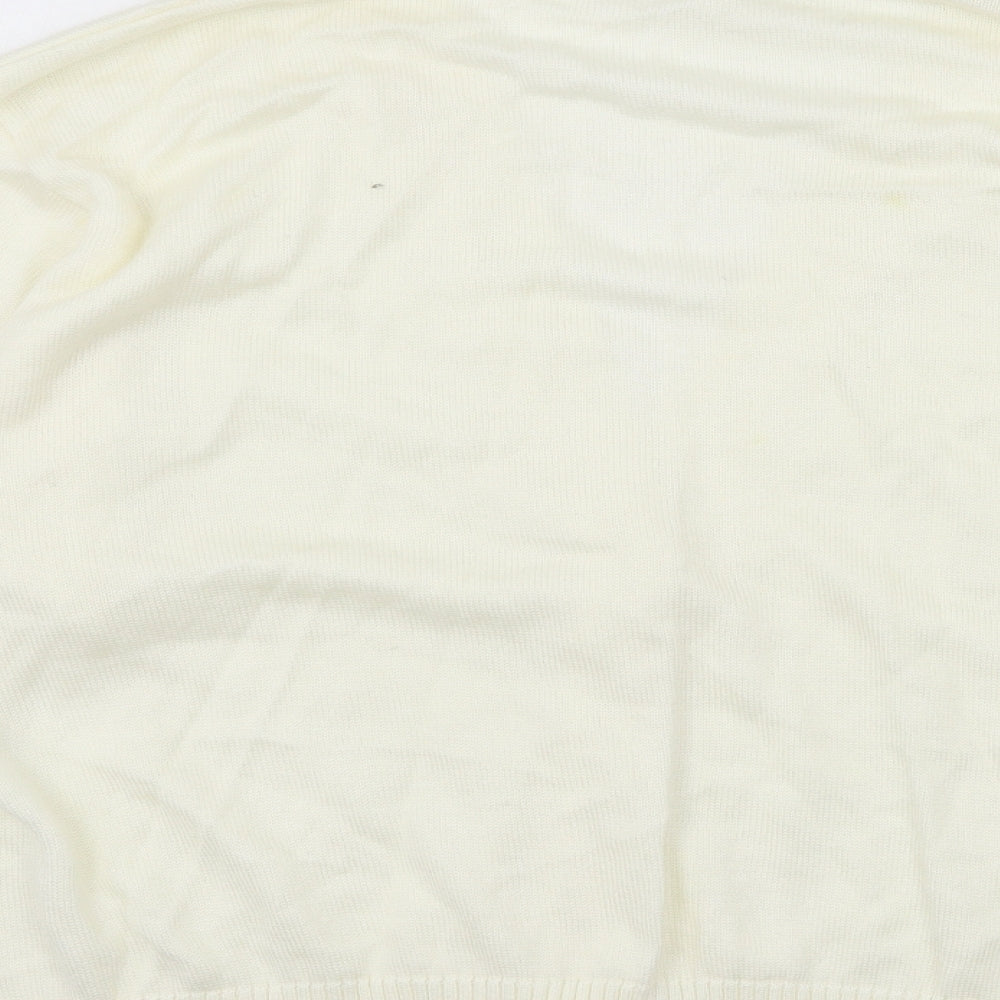 Preworn Womens Ivory  Knit Cardigan Jumper Size 20