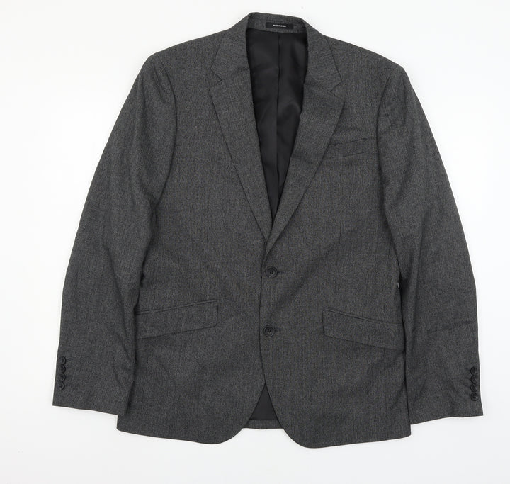 Cedar Wood State Mens Grey   Jacket Suit Jacket Size L