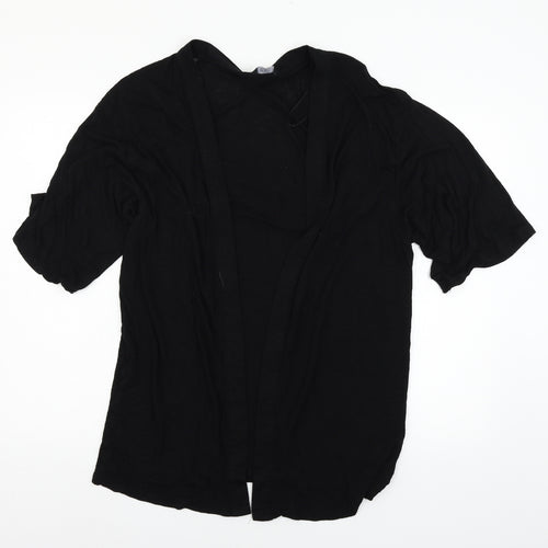F&F Womens Black  Jersey Cardigan Jumper Size 10